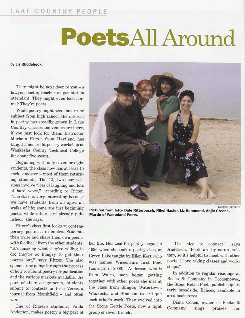 Poets All Around in Lake Country Magazine